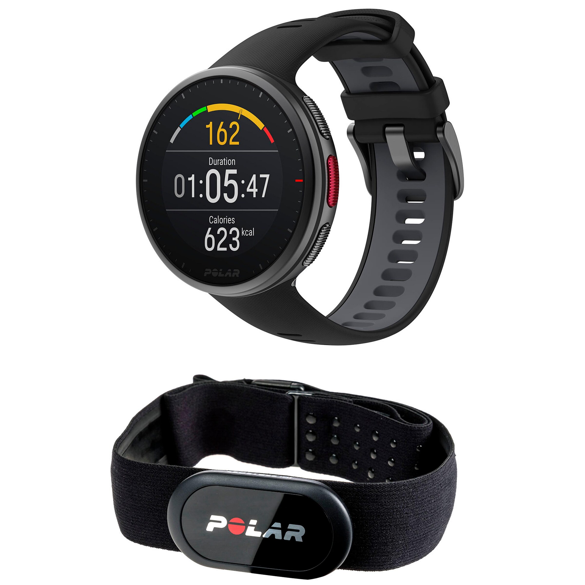 POLAR Sports Watch in Black: front