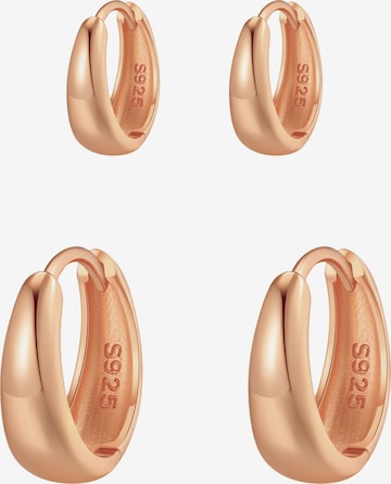 Boucles d'oreilles 'Dome' Hey Happiness en or : devant