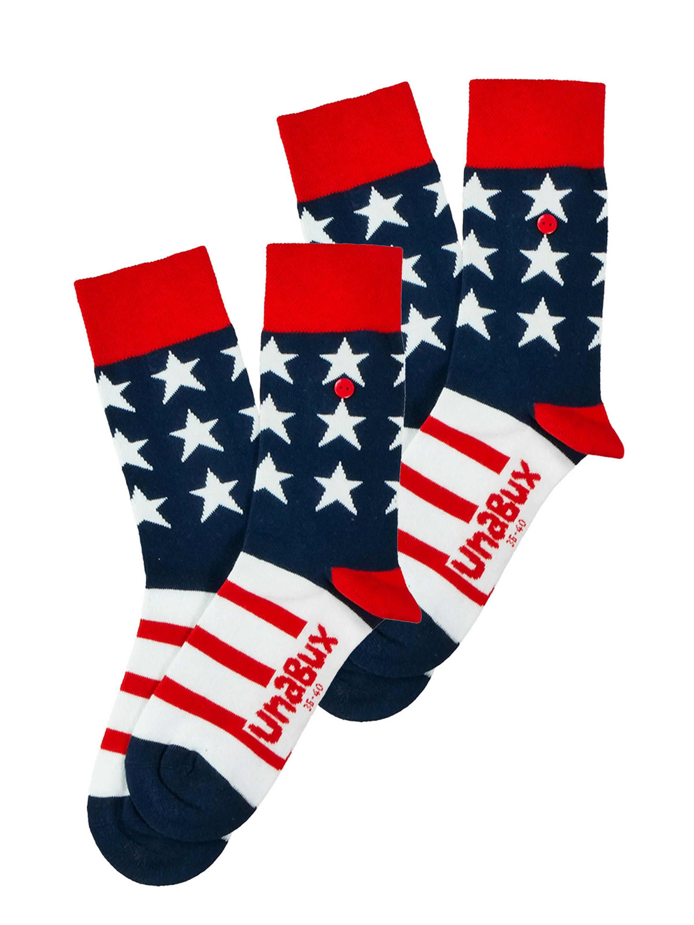 UNABUX Socks ' MIX ' in Blue: front