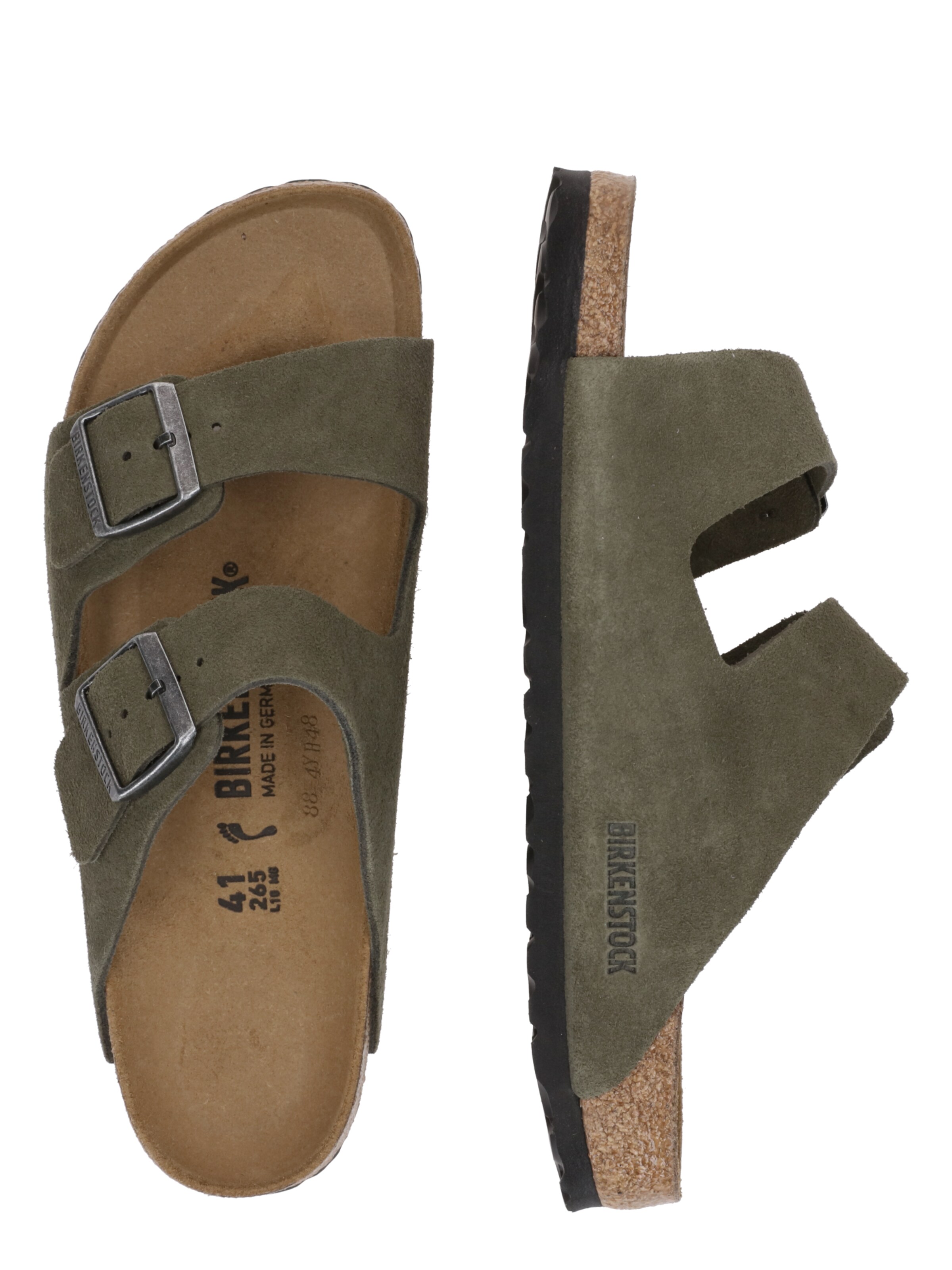 BIRKENSTOCK Чехли 'Arizona LEVE' в зелено