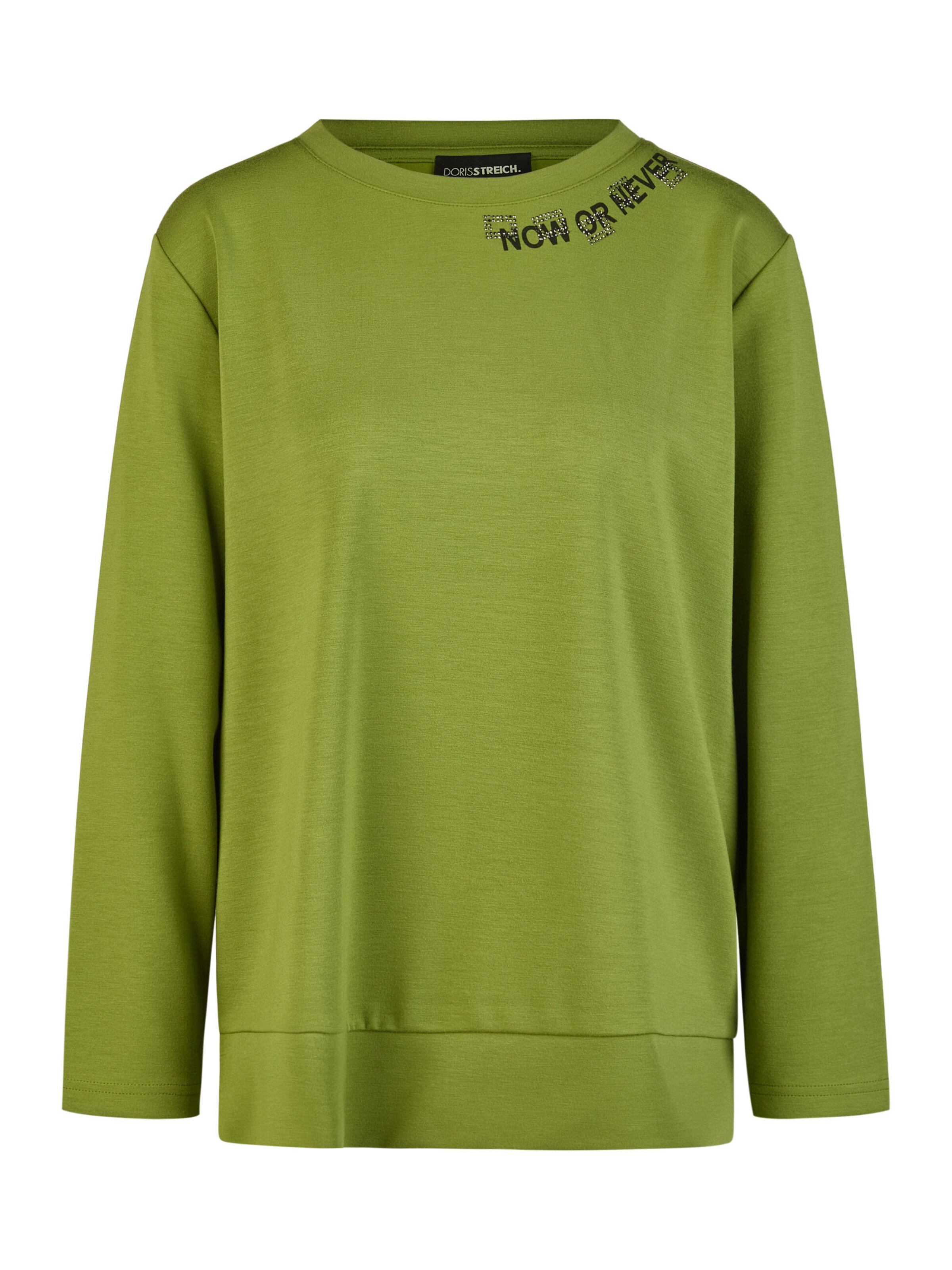 Sweat-shirt Doris Streich en vert : devant