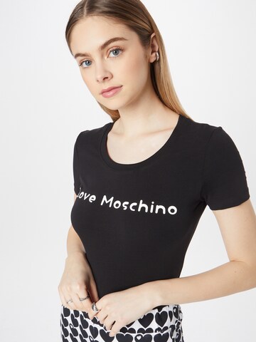 Love Moschino Shirt 'MAGLIETTA' in Zwart: voorkant