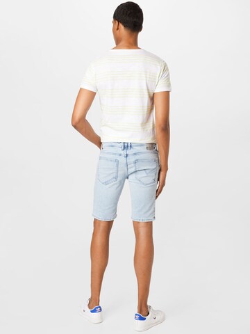 TOM TAILOR DENIM Skinny Shorts in Blau