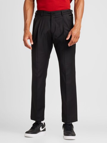 DRYKORN Normalny krój Spodnie w kant 'LEEK' w kolorze czarny: przód