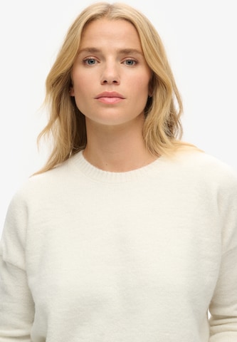 Superdry Trui 'Essential' in Wit: voorkant