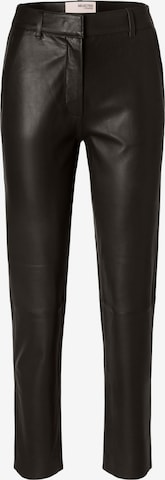 Pantalon SELECTED en marron : devant