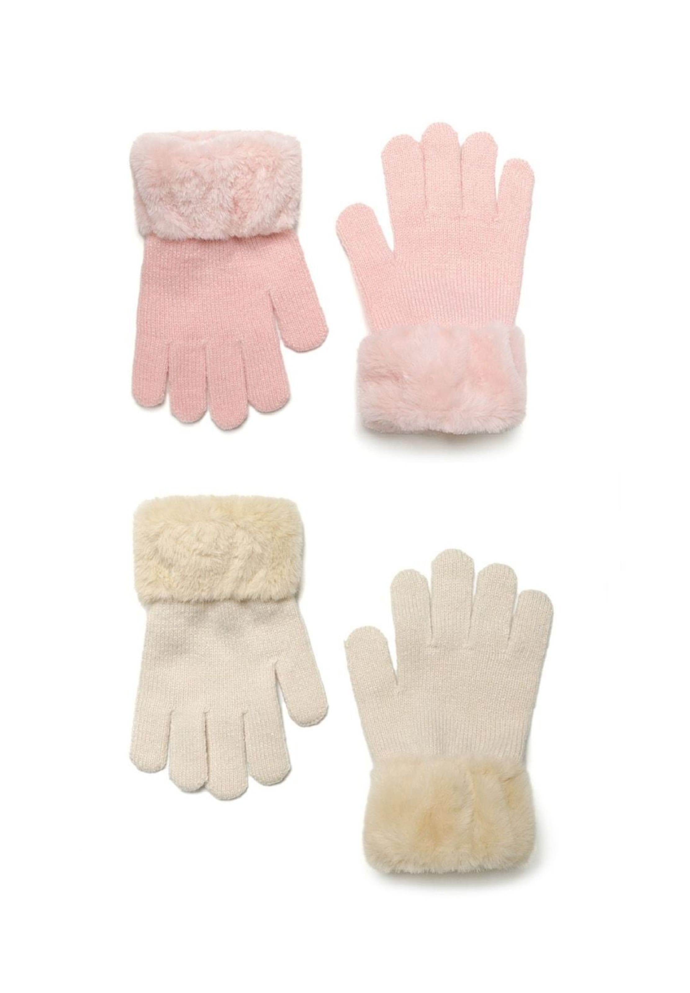 MINOTI Rękawiczki w kolorze żółty: przód