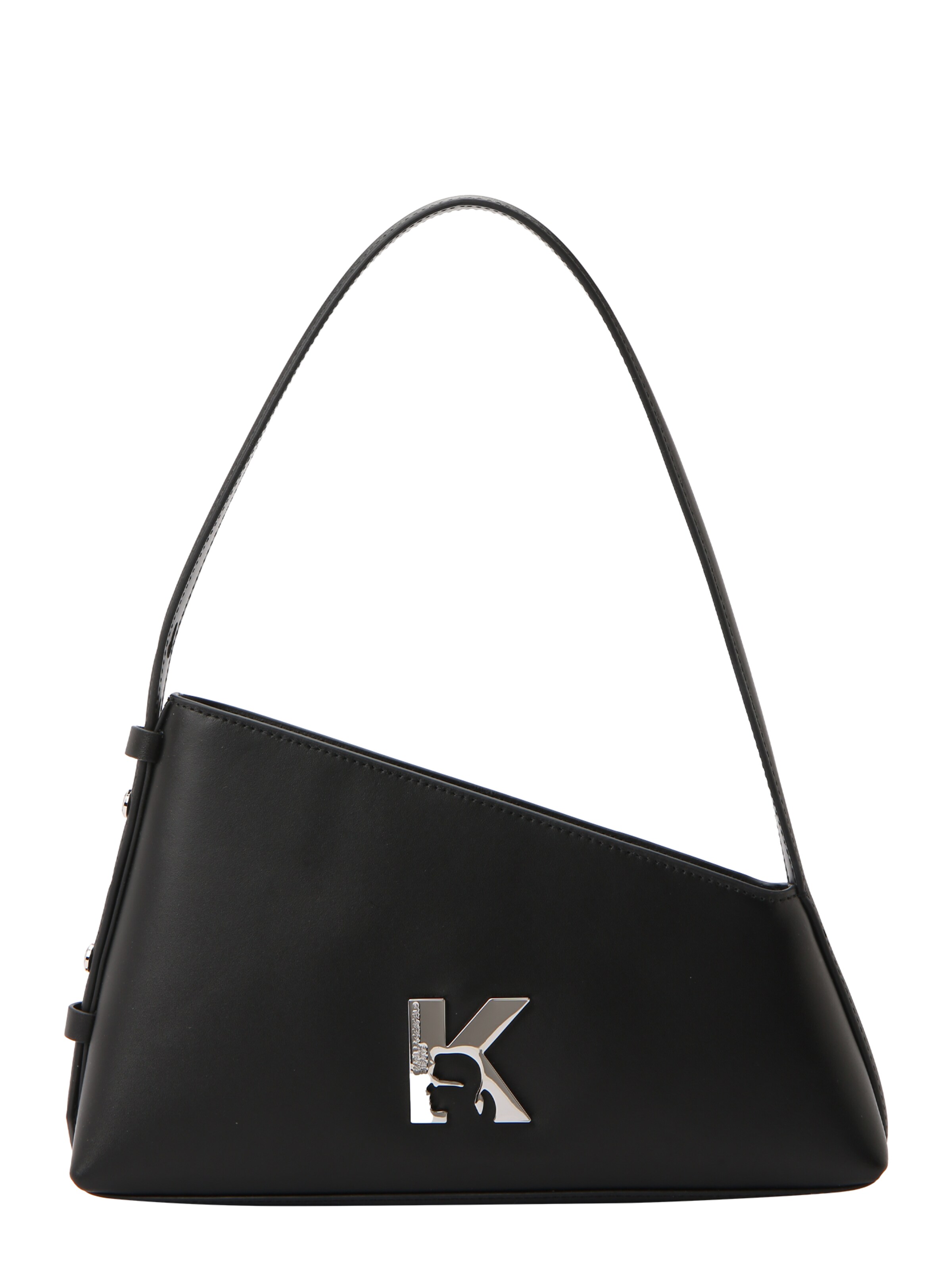 KARL LAGERFELD JEANS Axelremsväska i svart: framsida