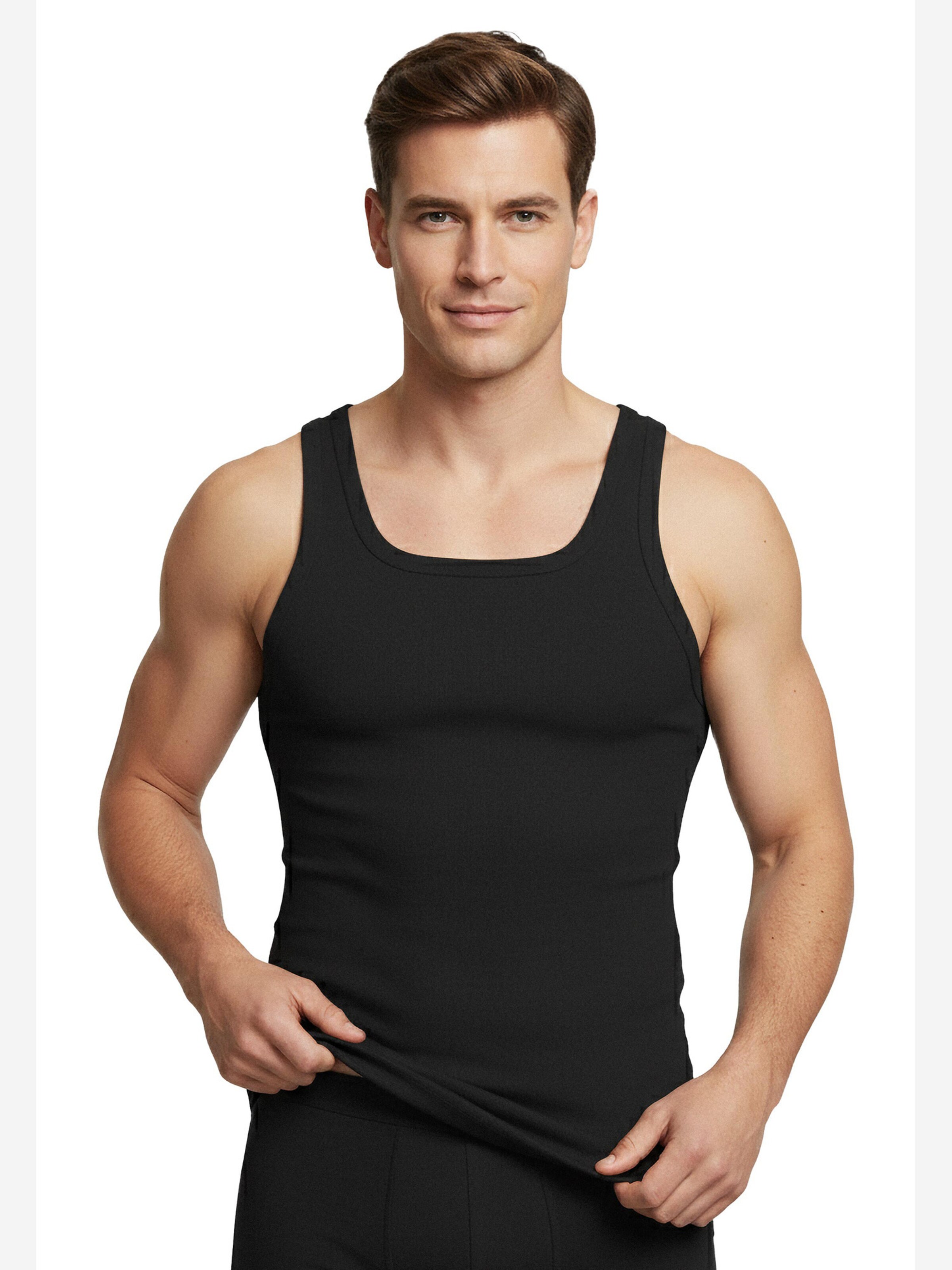 Maillot de corps IMPETUS en noir : devant