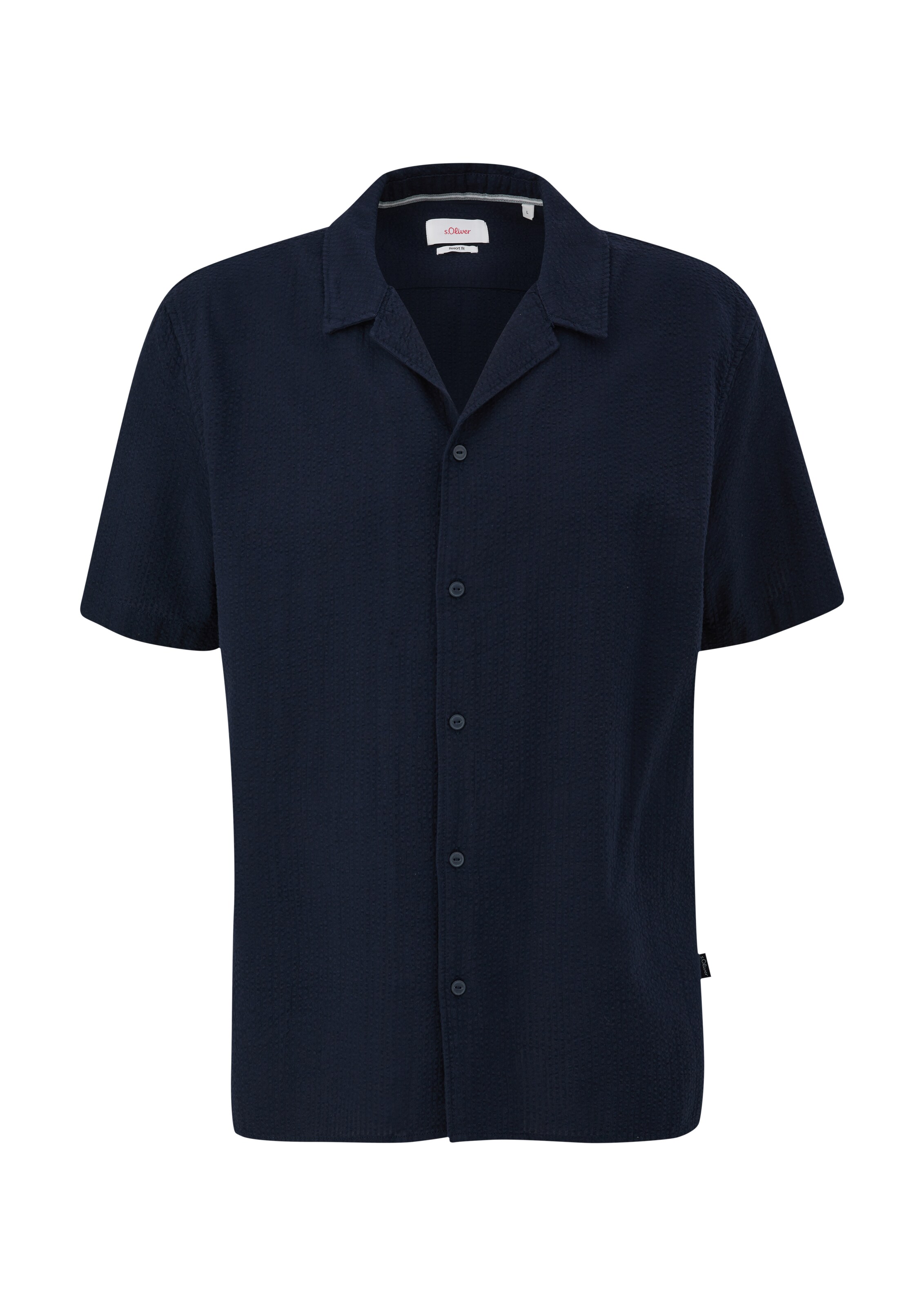 s.Oliver Regular Fit Hemd in Blau: Vorderseite