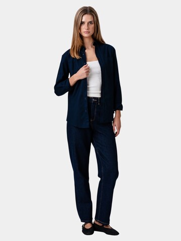 TEESHOPPEN Blouse 'Oxford' in Blue