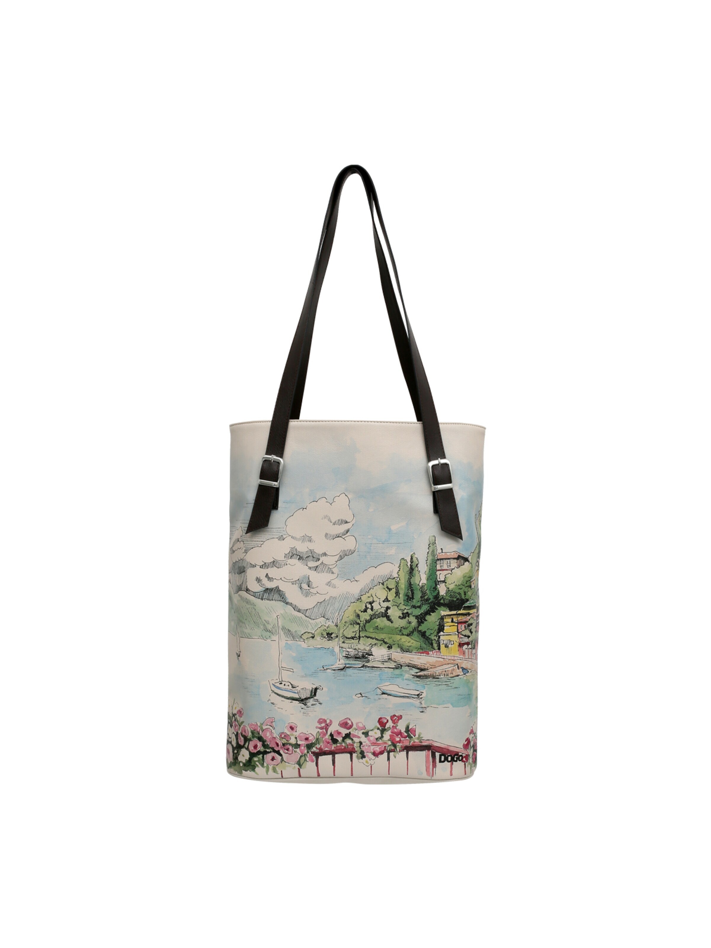 DOGO Umhängetasche 'DOGO Umhängetasche Tall Bag - Lago di Como'‌ in Beige: Vorderseite