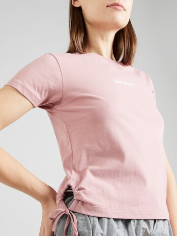 CONVERSE Shirt 'Wordmark' in Roze