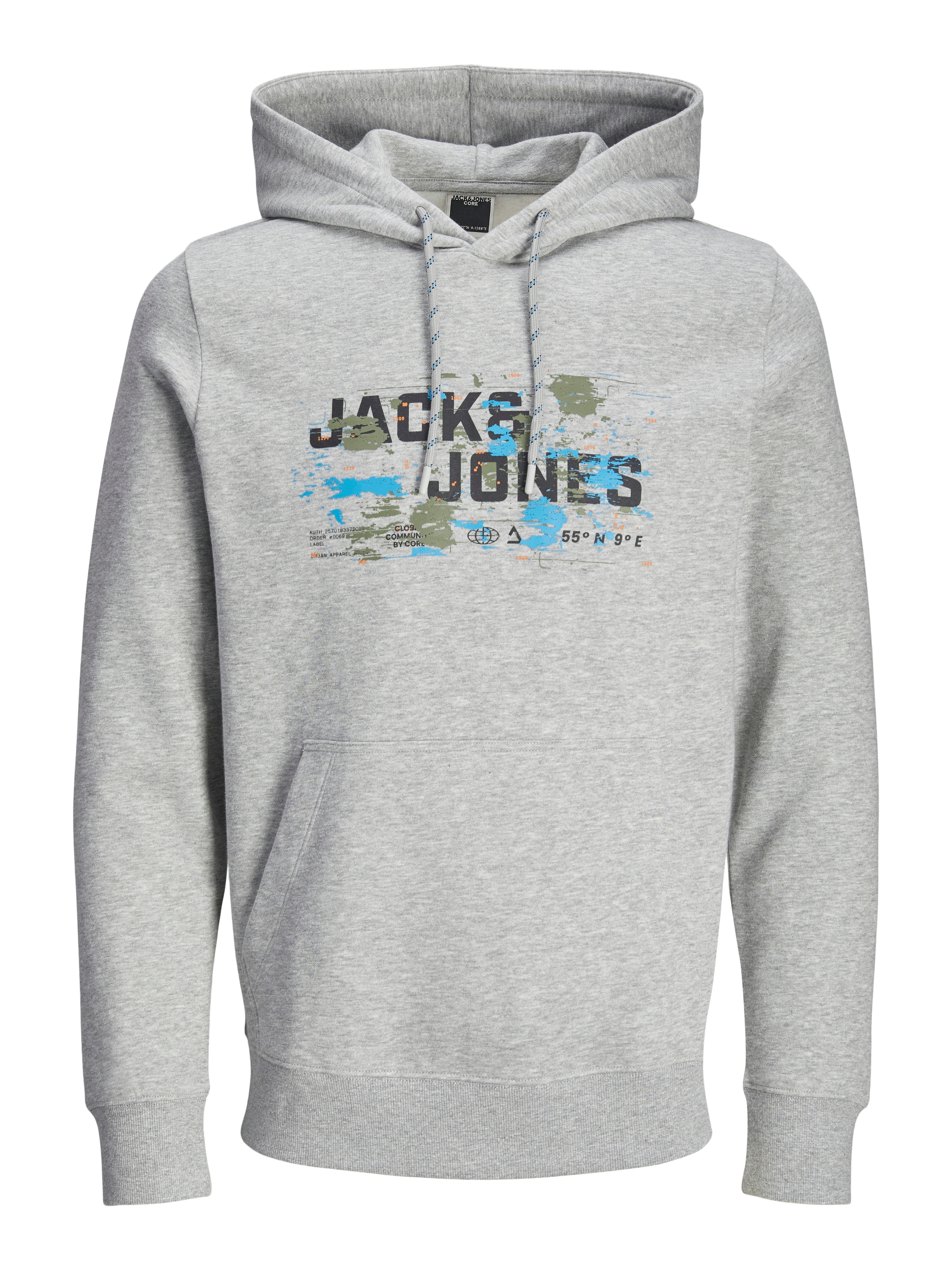 JACK & JONES Sweatshirt in Grijs: voorkant