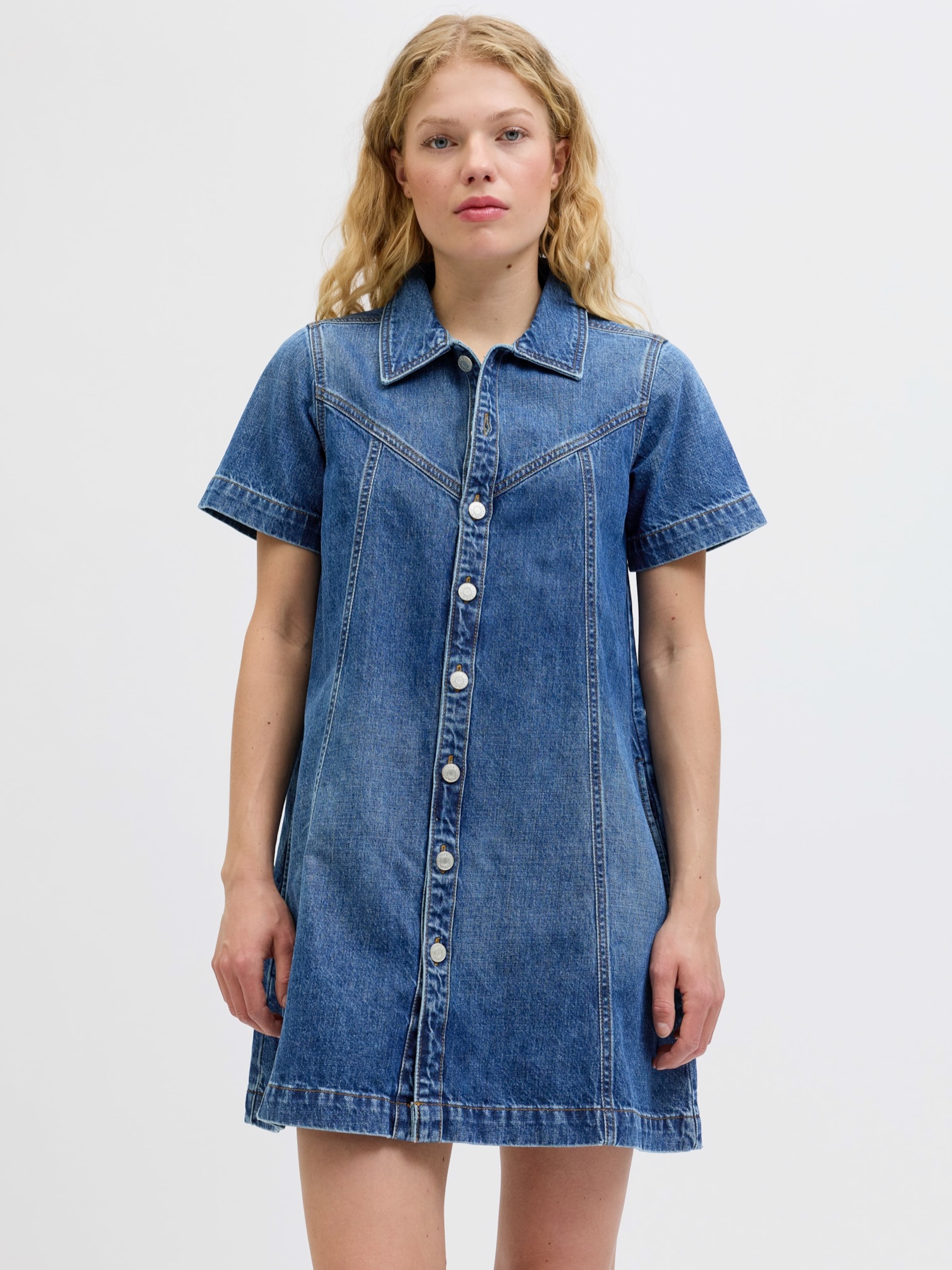 JJXX Shirt Dress 'JXAMARA' in Blue Denim | ABOUT YOU