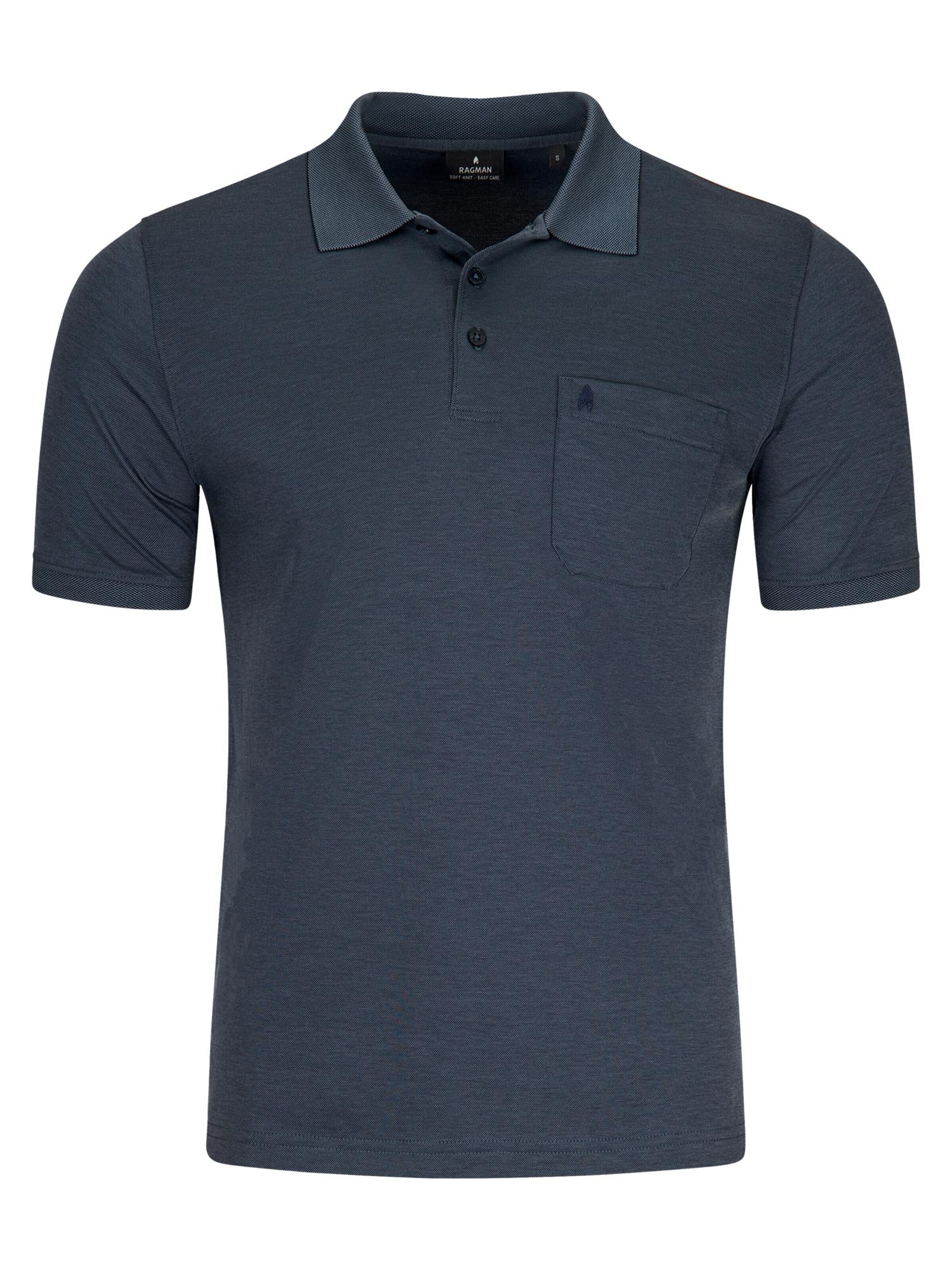 Maglietta 'Basic' di Ragman in blu: frontale