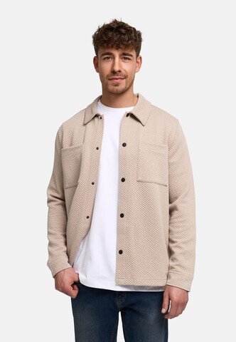 Coupe regular Chemise 'Rhomon' INDICODE JEANS en beige : devant