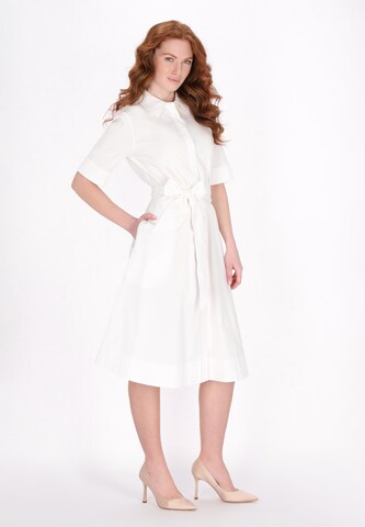 DreiMaster Klassik Shirt dress 'Classic Look' in White