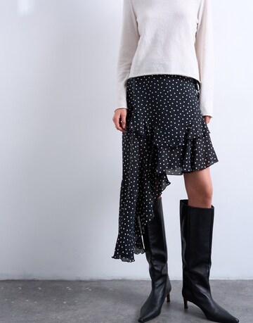 TOPSHOP Φούστα 'MINNA' σε μαύρο: μπροστά