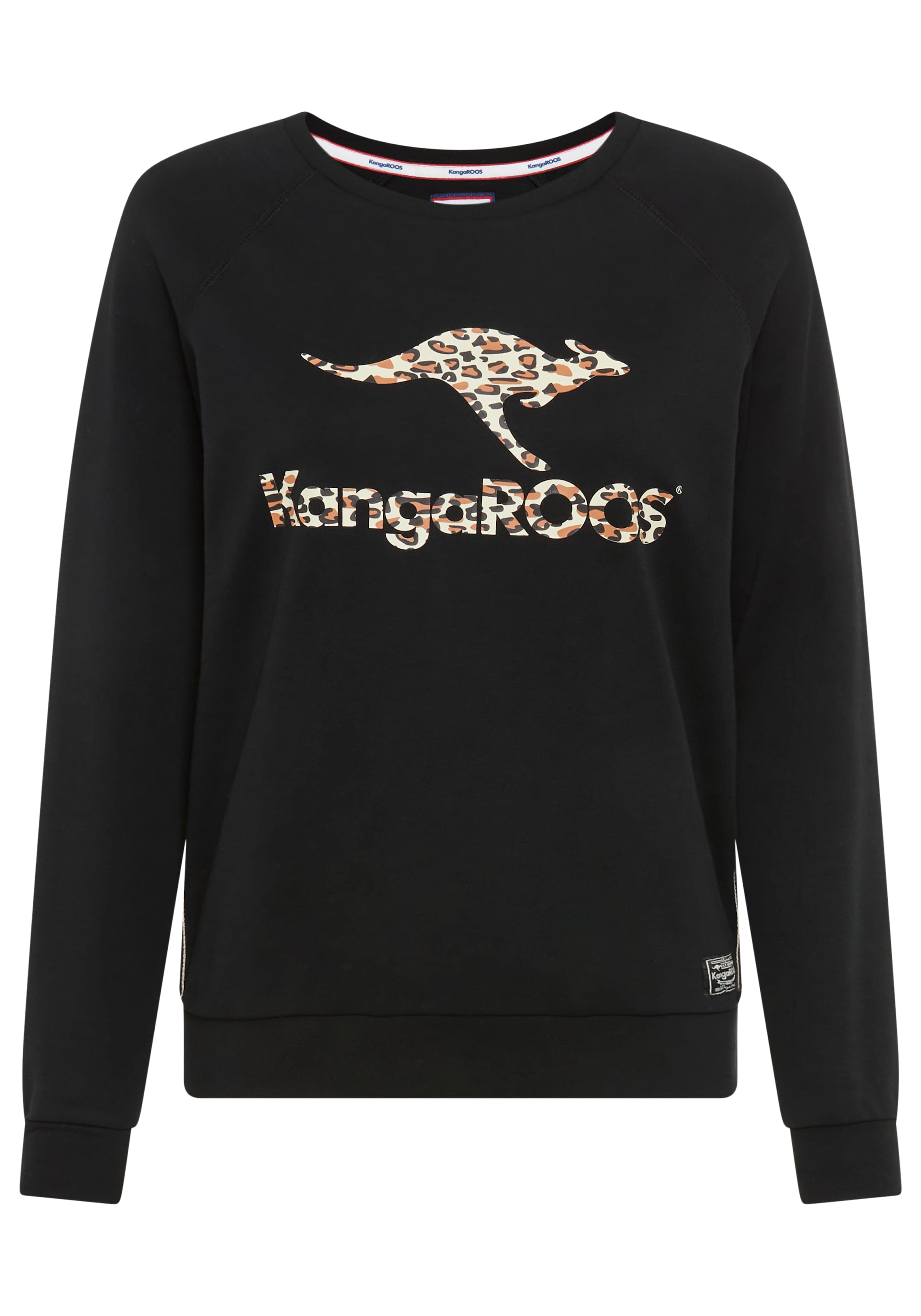 KangaROOS Sweatshirt in Black: front