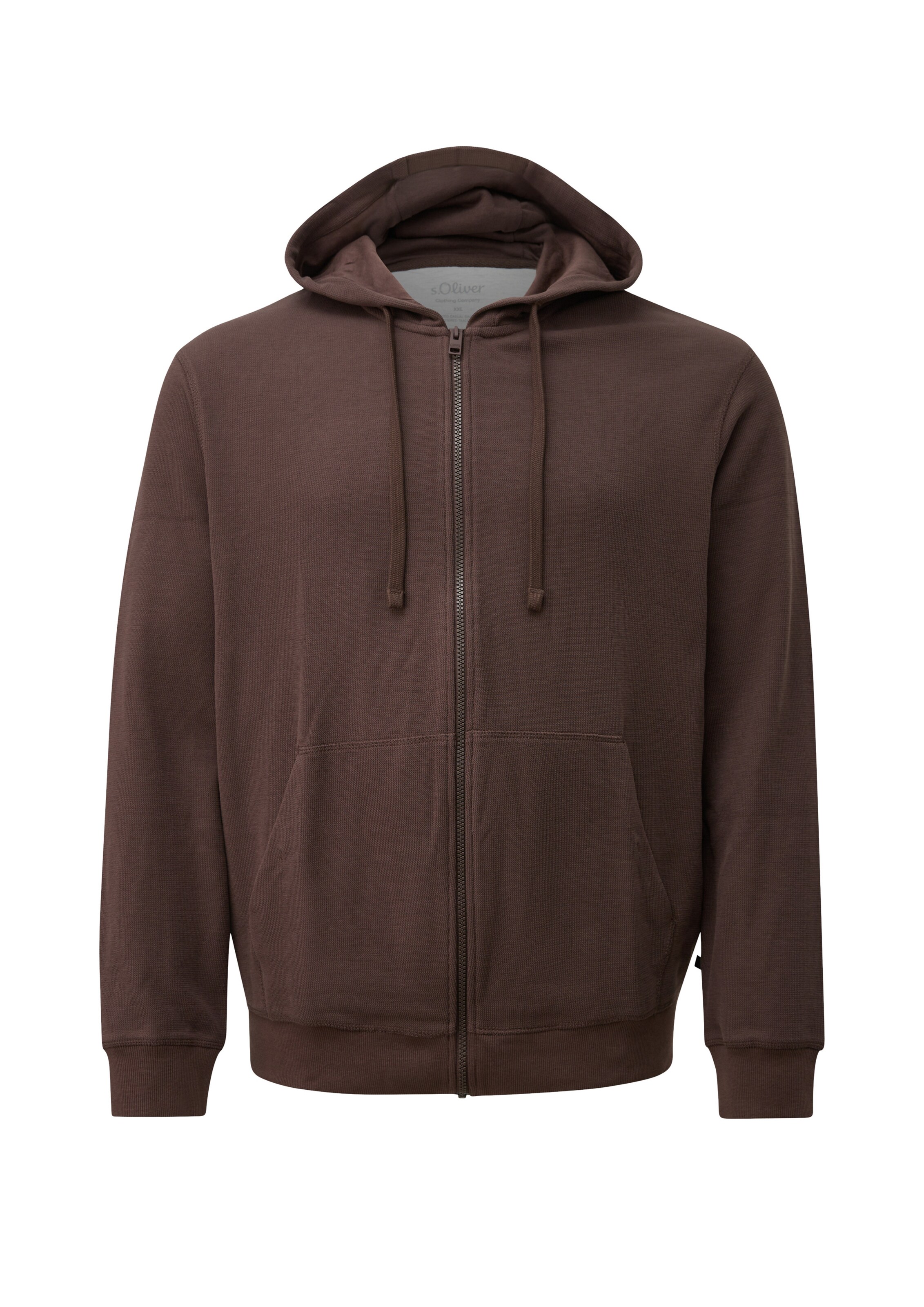 s.Oliver Sweatjacke in Braun: Vorderseite