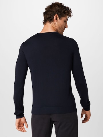 HUGO Sweater 'San Cedric' in Blue