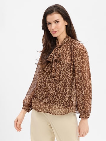 JOOP! Blouse 'Bettina' in Bruin: voorkant