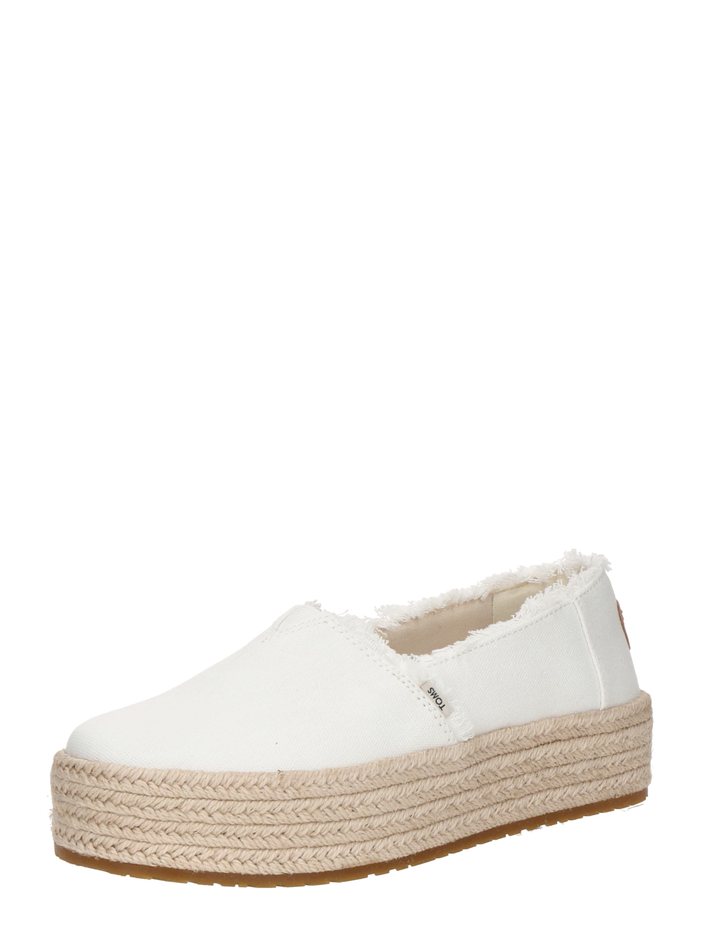 TOMS Instappers &#x27;Valencia&#x27; in Wit: voorkant