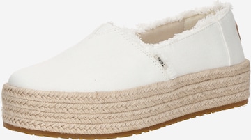 TOMS Loafer 'Valencia' värissä valkoinen: etupuoli