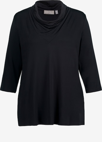 T-shirt Ulla Popken en noir : devant