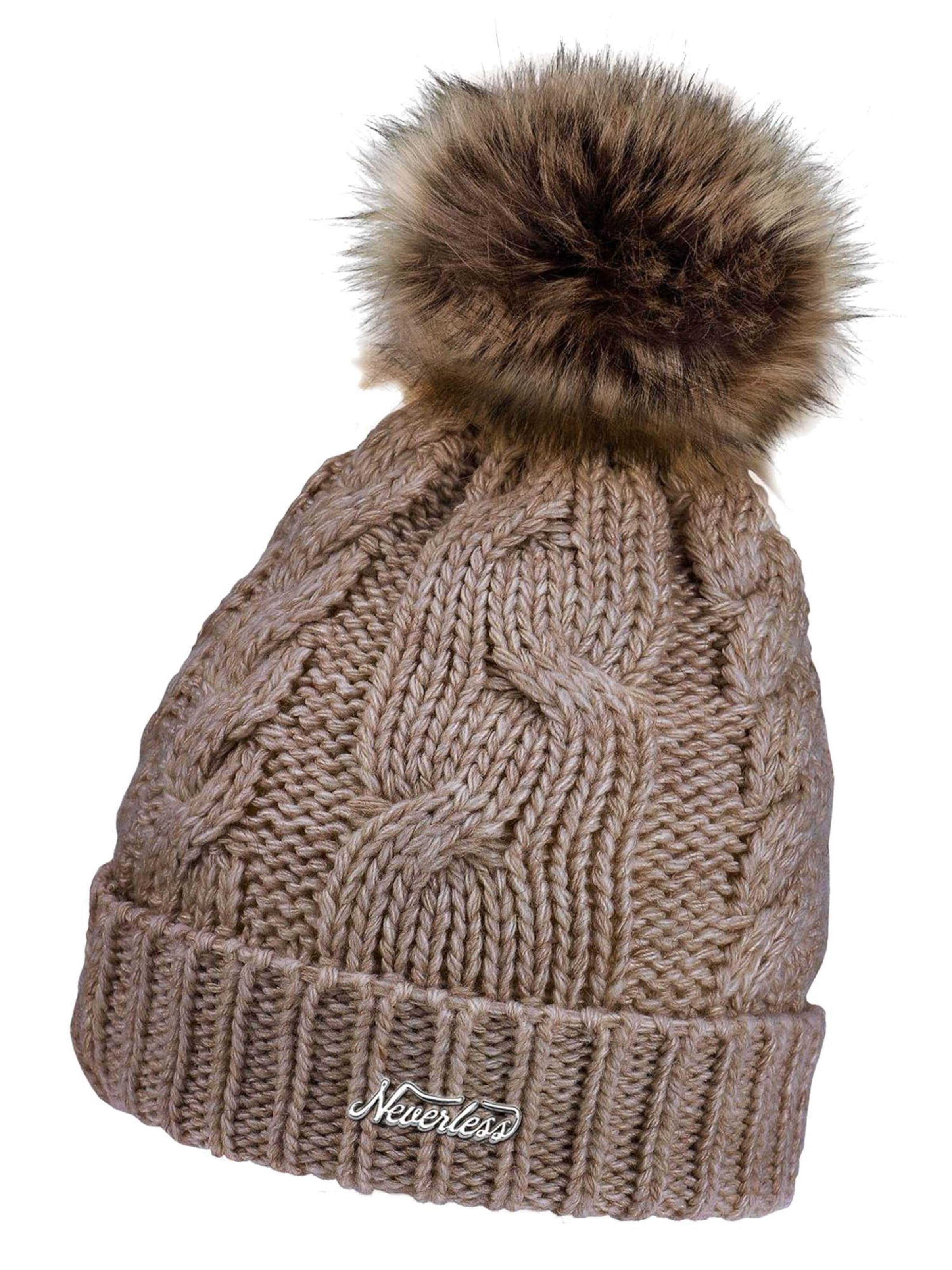Neverless Beanie 'Model 2011' in Brown: front