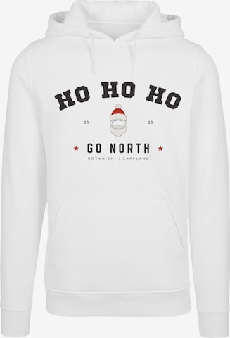 F4NT4STIC Sweatshirt 'Ho Ho Ho Santa' in Weiß: predná strana