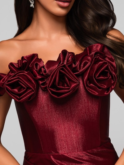 Ombre Abendkleid in 34 in burgunder, Produktansicht