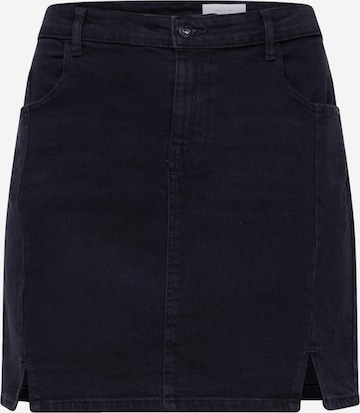 Noisy May Curve Skirt 'FLING' in Black: front