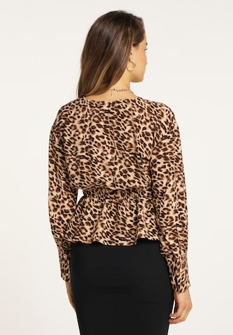 faina Blouse in Bruin