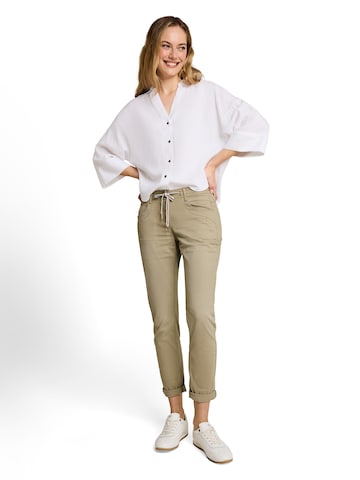 TOM TAILOR Slimfit Hose in Grün