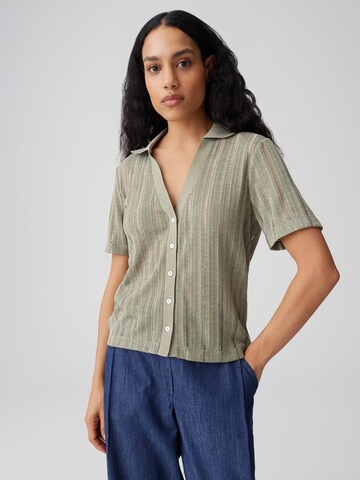 OPUS Blúzka 'Sugaha' - Zelená: predná strana