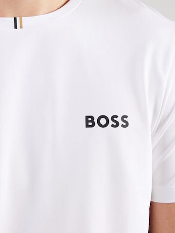 Tricou funcțional 'TOC' de la BOSS pe alb