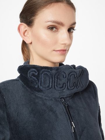 Soccx Fleece jas in Blauw