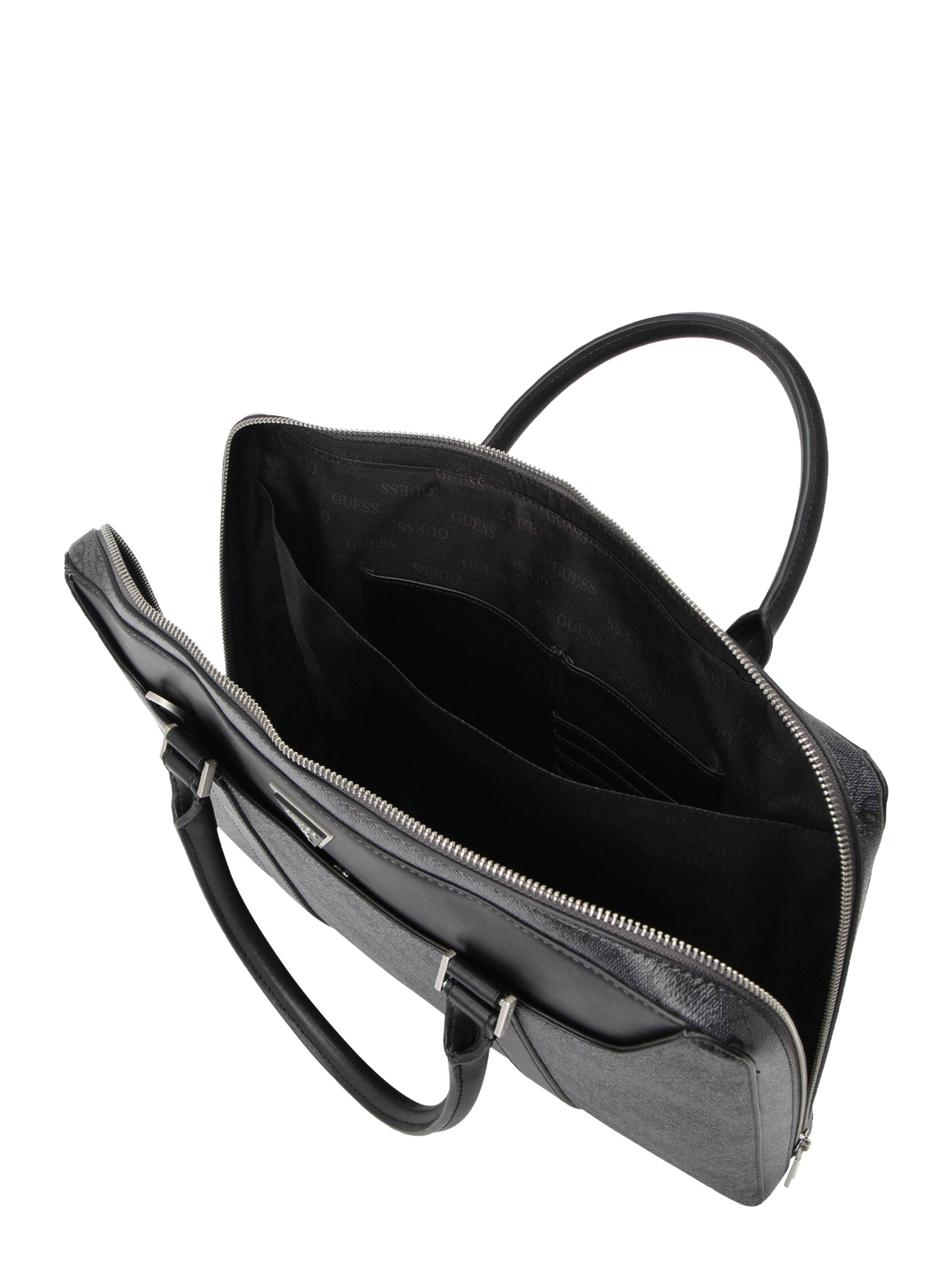 GUESS Laptoptas 'PARMA DOCUMENT CASE W HANDLES' in Zwart