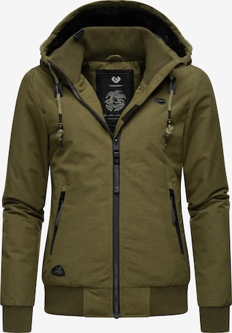 Ragwear Winter jacket 'Nuggie' in Green: front
