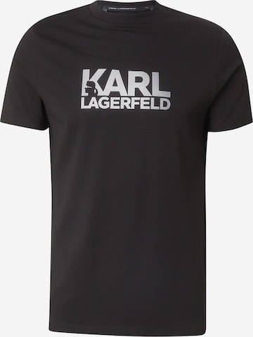 T-Shirt Karl Lagerfeld en noir : devant