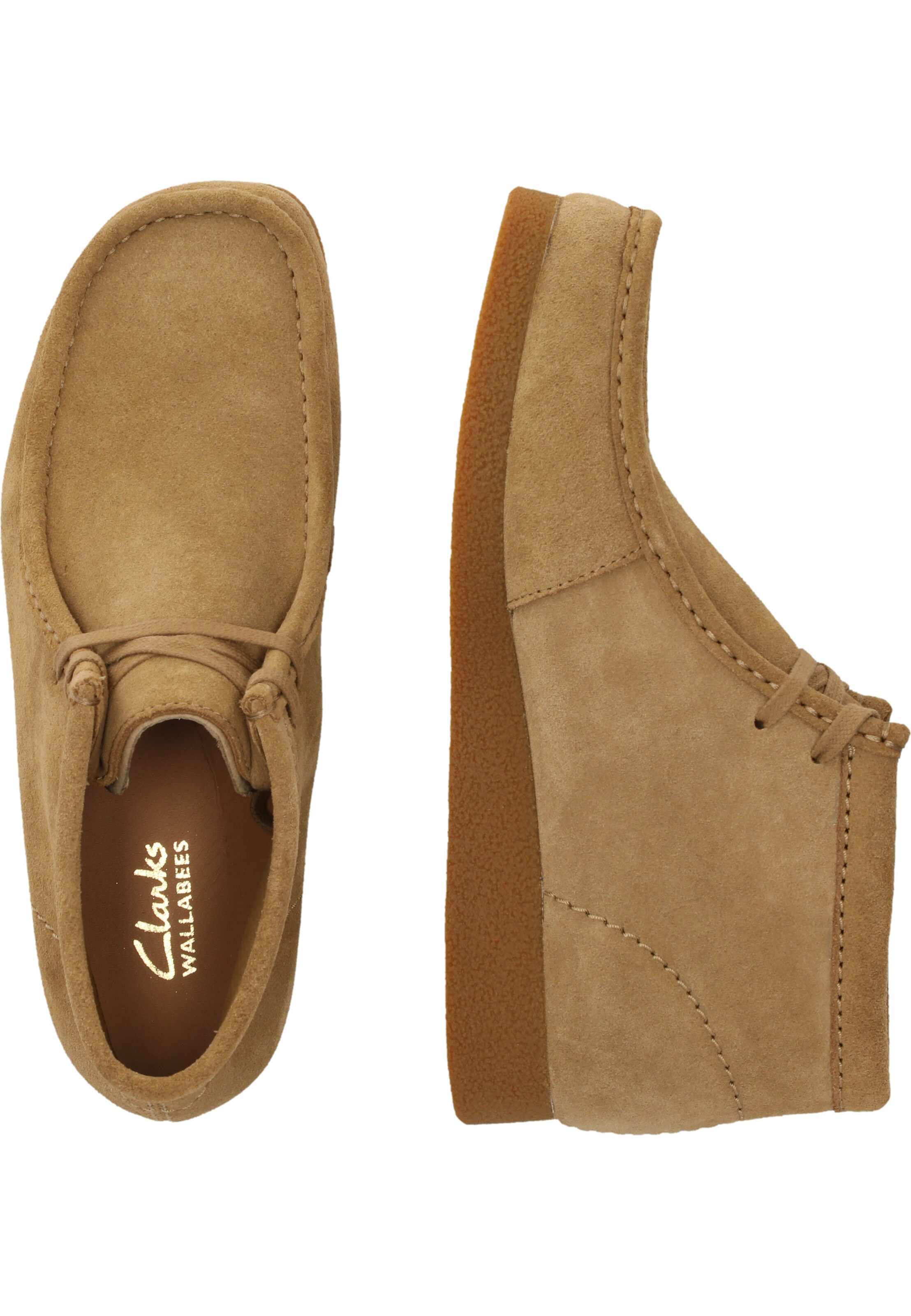 CLARKS Schnürschuhe 'Wallabee' in Braun