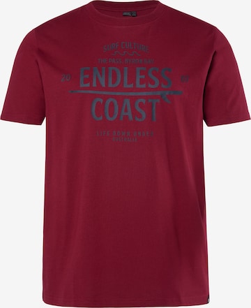 Men Plus Shirt in Red: front