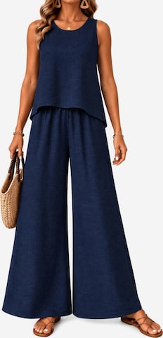 SPORTS36.NL Dress 'Women's Sleeveless Linen-Blend 2-Piece Set' in Blue: front