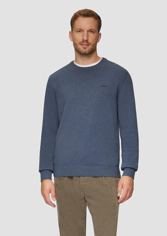 s.Oliver Sweater in Blue: front