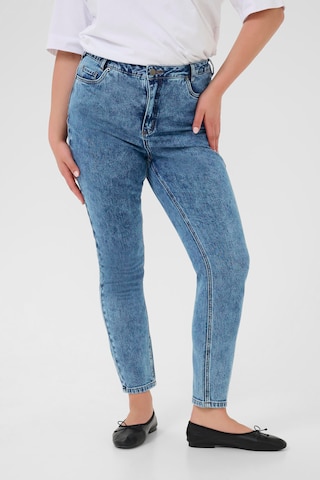 KAFFE CURVE Slim fit Jeans 'Elona' in Blue: front