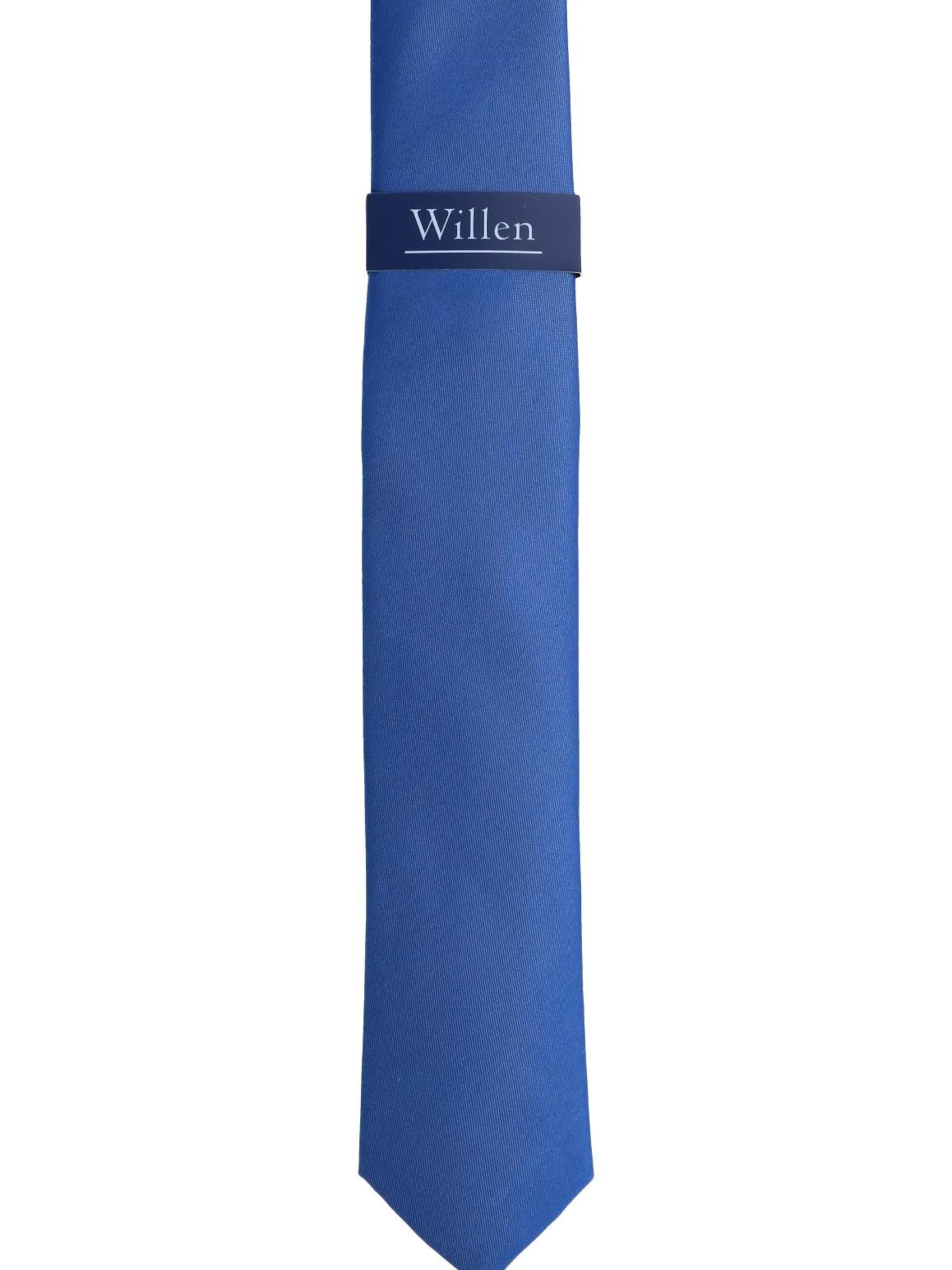 WILLEN Krawatte 'Uni de Luxe'‌‌‌‌‌‌‌‌ in Blau: Vorderseite
