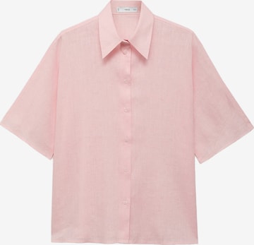 Chemisier 'PAI' MANGO en rose : devant