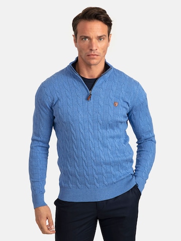 Jacey Quinn Pullover in Blau: predná strana